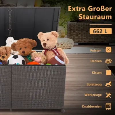 Úložný box o objemu 662 l 150 x 77 x 73 cm