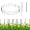 25dílný dekorativní zahradní plot bariérový plot nerezový kovový drátěný plot 33 x 61 cm černý