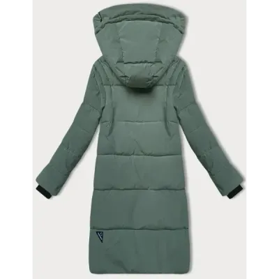 Prošívaná dámská zimní bunda LHD MODA4572 šedozelená