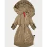 Dámská bunda s ohrnutými rukávy LHD MODA4591 béžová