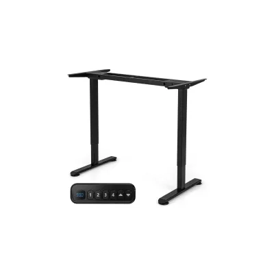 Elektrický dvoumotorový rám stolu Výškově nastavitelný rám stolu 109-151 x 59 x 70-120 cm Černá barva