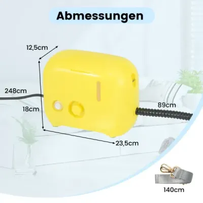 1500W parní čistič Tlak páry: 3 bary, doba zahřátí: 15 s, teplota: až 180 ℃ Ruční parní čistič žlutý