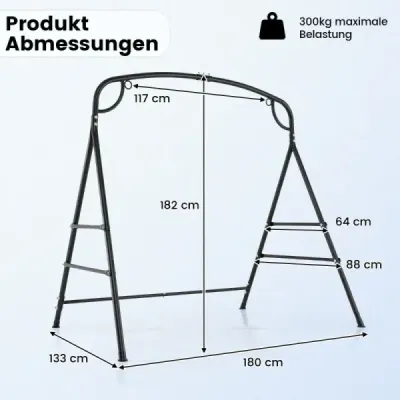 Rám houpačky se 2 možnostmi zavěšení Rám pro Nest Swing Black