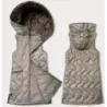 Dámská vesta s prošíváním S'West MODA8348BIG světle béžová
