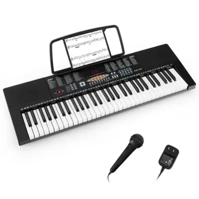 Klávesové piano pro začátečníky s 61 klávesami Digitální piano s 300 tóny
