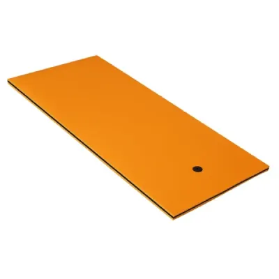 Vodní houpací síť Plovoucí podložka na plavání Raft Vodní postel 220 x 90 x 4 cm oranžová+černá