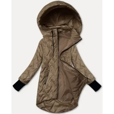 Lehká dámská bunda s odnímatelnou kapucí S'West MODA8371BIG camel