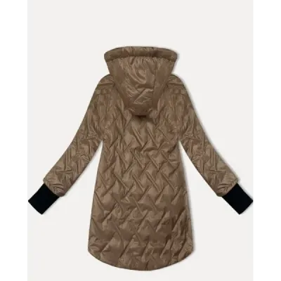 Lehká dámská bunda s odnímatelnou kapucí S'West MODA8371BIG camel