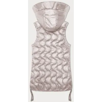 Dámské prošívané bezrukávové šaty bez rukávů S'West pearl pink (B8337-51)