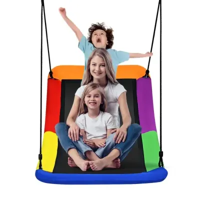 Houpačka na stromě Houpačka pro více dětí Zahradní houpačka pro děti 83 x 155 cm Barevná