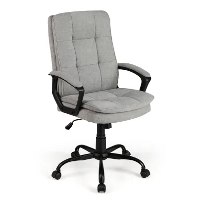 Ergonomická kancelářská židle s područkami a kolečky Výškově nastavitelná otočná židle Židle k počítači