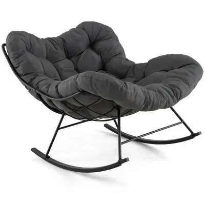 Houpací křeslo s čalouněným polštářem a nosností 205 kg Houpací křeslo Patio křeslo