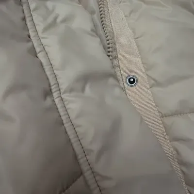 Dámská krátká bunda s kapucí MODA9237 béžová