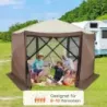 350 x 350 cm pop-up pavilon s přenosnou taškou a síťovanými stěnami Párty stan skládací pavilon Zahradní pavilon
