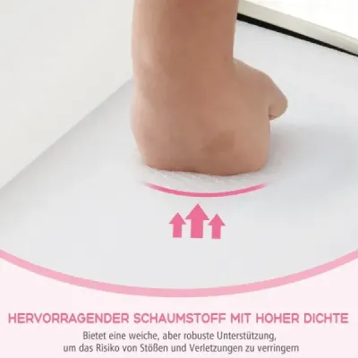 6 TLG. Dětské pěnové stavební bloky s horolezeckou skálou pro lezení a plazení Měkké stavební bloky Růžová barva