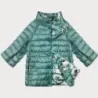 Dámská oboustranná bunda s 3/4 rukávy Minority dark mint/floral (M23-7009-253)