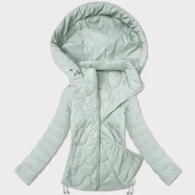 Dámská prošívaná krátká bunda MODA9239 mint