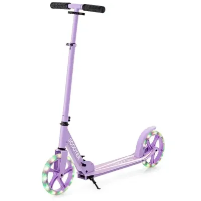 Scooter Skládací skútr Výškově nastavitelný městský skútr Nosnost 100 kg Fialová
