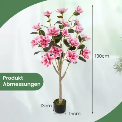 90 cm umělý strom s květy umělý strom magnólie umělá rostlina v květináči rostlina kamélie