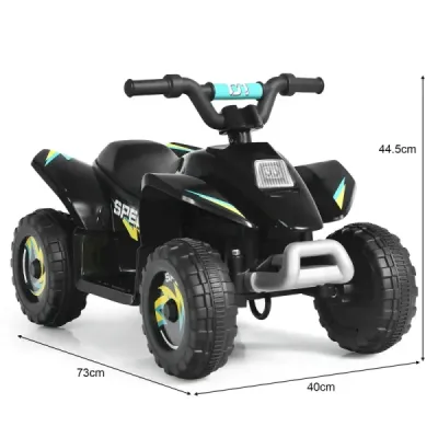 Elektrické auto pro děti elektrická dětská čtyřkolka dětská motorka 73 x 40 x 44,5 cm černá
