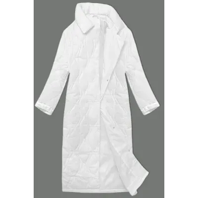 Dámský kabát oversize MODA3177 bílý