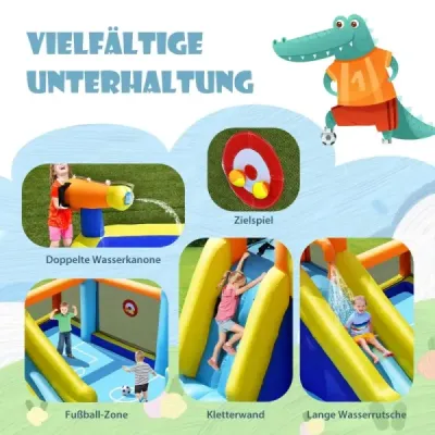 Nafukovací skákací hrad s foukačkou obří nafukovací skluzavka ve fotbalovém designu Barevný