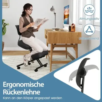 Ergonomická židle na klečení s úhlovým sedákem pro úlevu od bolesti Ortopedická kancelářská židle