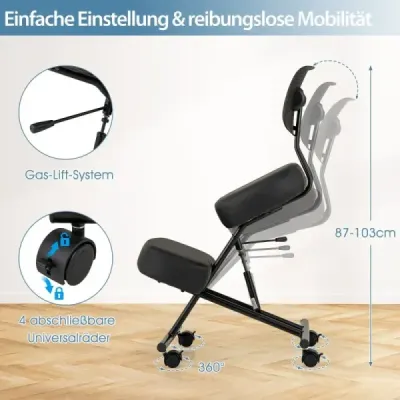 Ergonomická židle na klečení s úhlovým sedákem pro úlevu od bolesti Ortopedická kancelářská židle