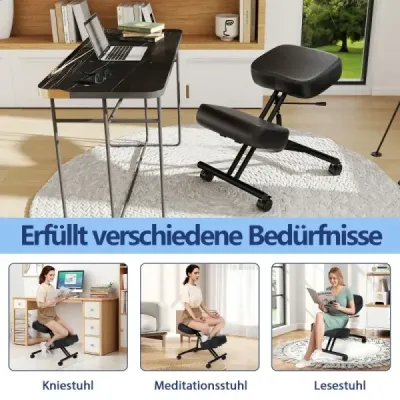Ergonomická kolenní stolička s úhlovým sedákem pro úlevu od bolesti Ortopedická kancelářská židle